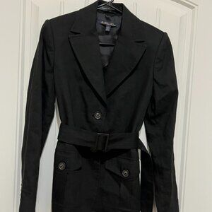 Belted Black Brooks Brothers Blazer, Sz. 4